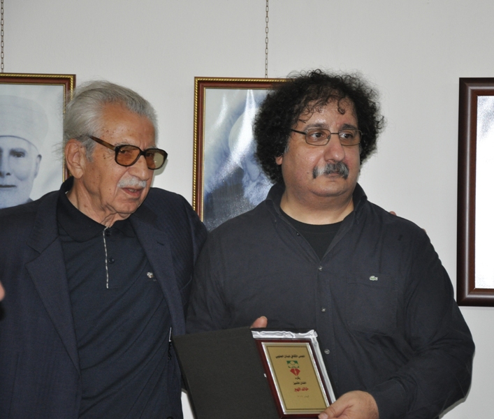 الفنان خالد الهبر والمجلس الثقافي للبنان الجنوبي الأستاذ حبيب صادق