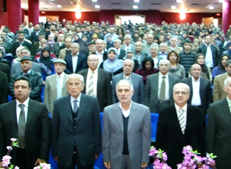 المهرجان التكريمي الذي نظمه تجمع المعلمين في لبنان بمناسبة عيد المعلم في قاعة ثانوية حسن كامل الصباح في مدينة النبطية