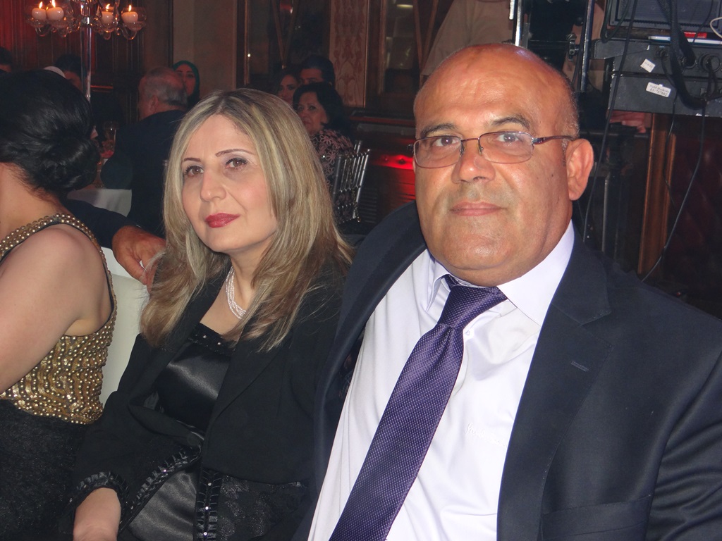 عم العروس رجل الأعمال أبو غسان فيصل رشيدي والسيدة عقيلته