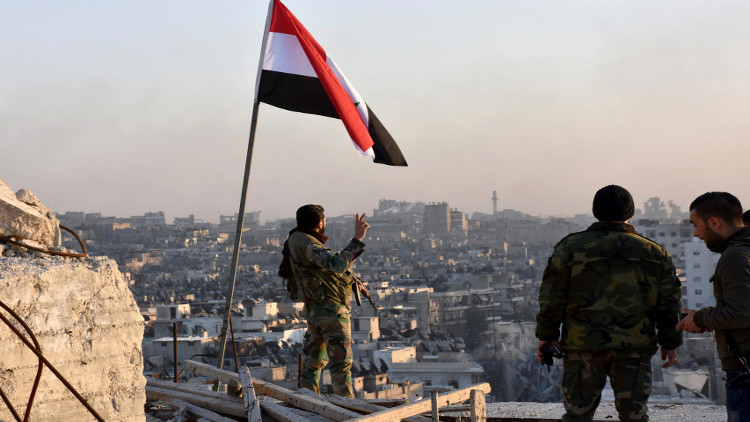 جنود سوريون في مدينة حلب
