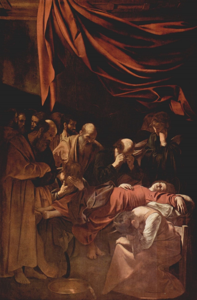 «موت العذراء» (زيت على كانفاس ـــ 369 × 245 سنتم ـــ 1604/1606)