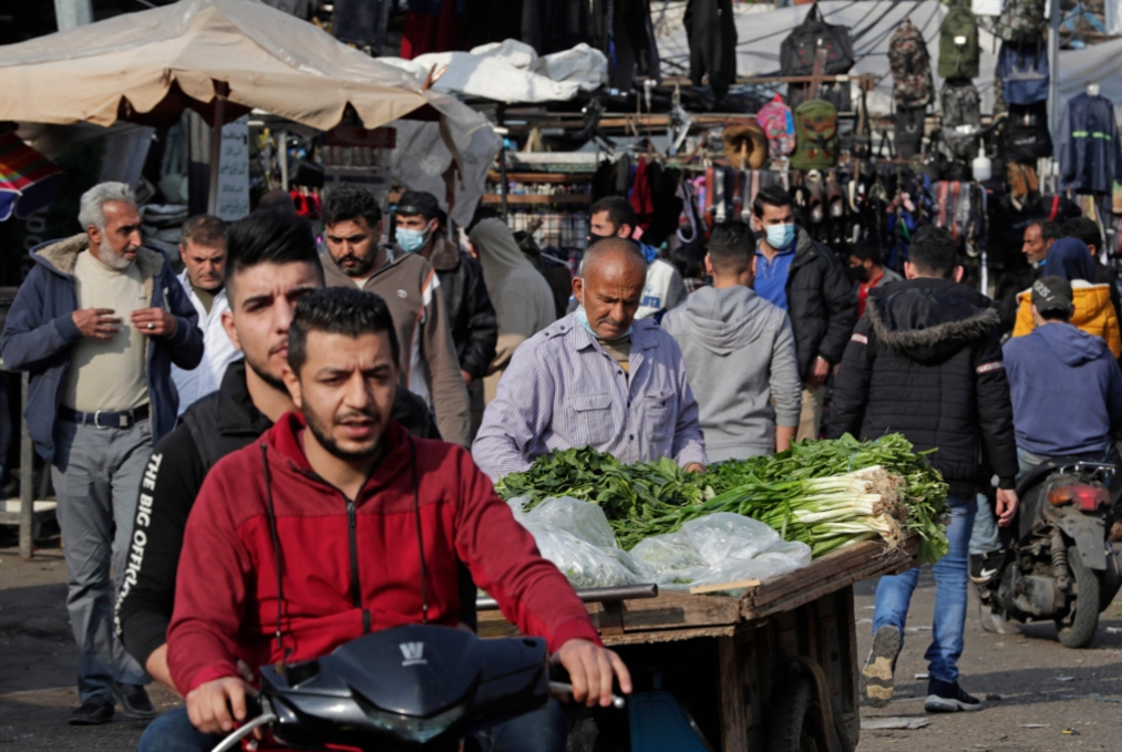 «الاقفال» في سوق صبرا أمس (أ ف ب )